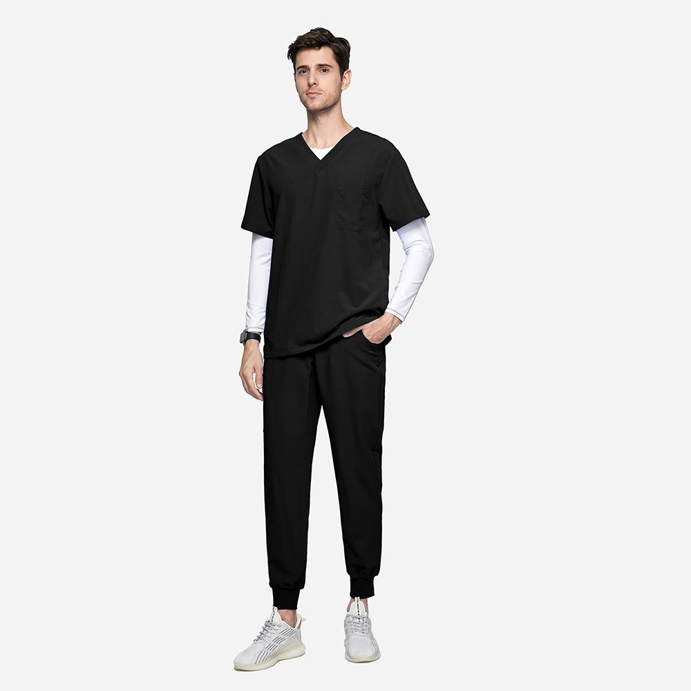 Black Scrubs For Men Virtis Set