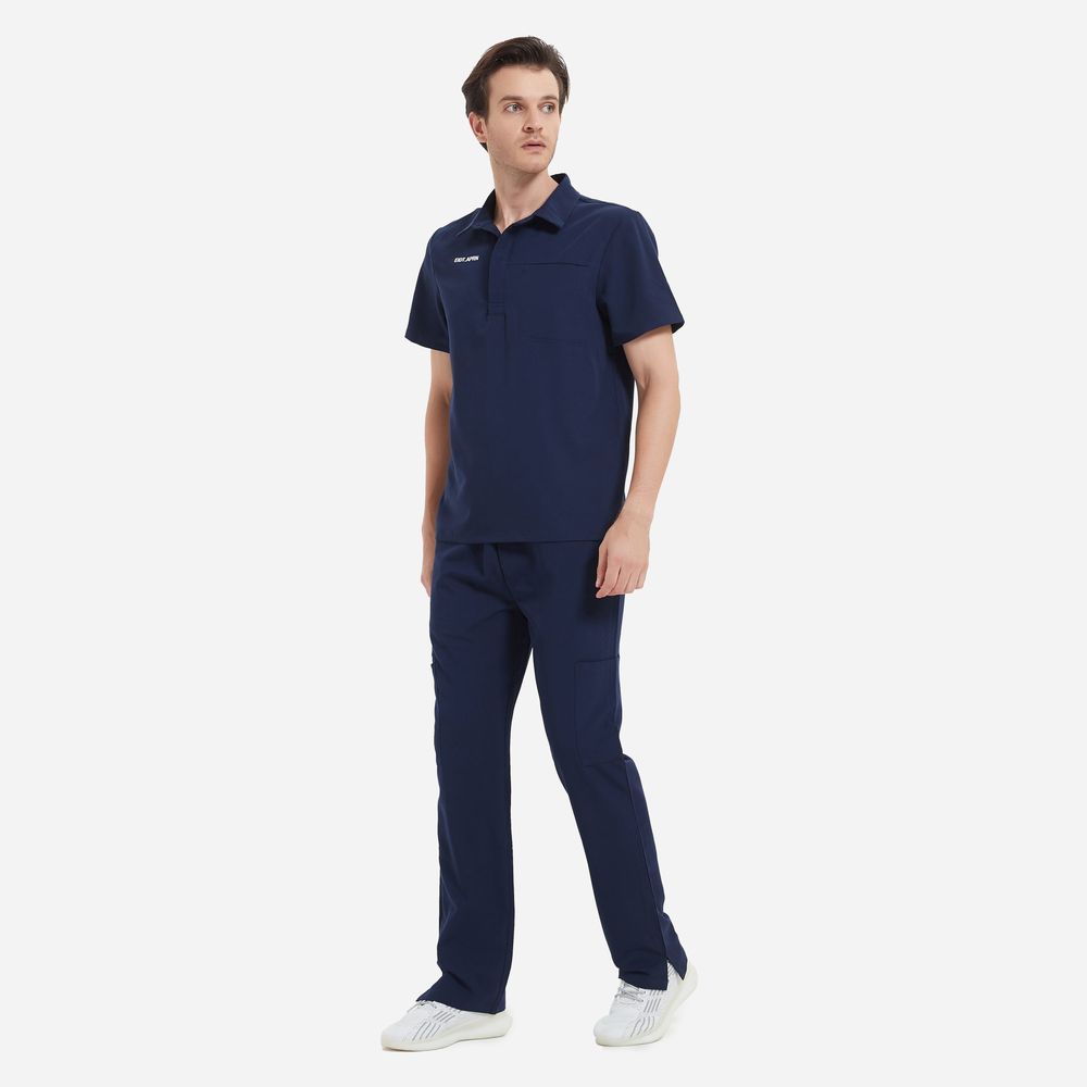 Dune Navy Blue Scrubs Set — view 3