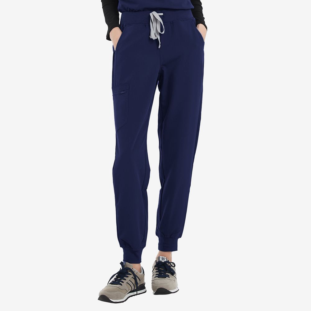 Ellisa Navy Blue Scrubs Jogger Pants — ver 3