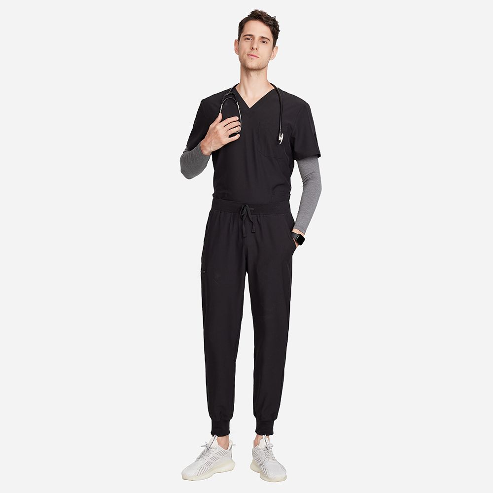 Louis 309 TS™ Black Scrubs For Men — vue 3
