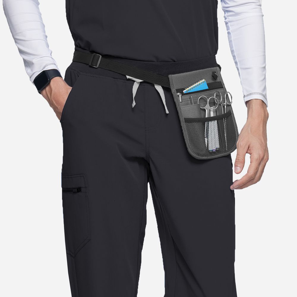 Mens Jogger Scrubs Virtis Grey Sets — view 2