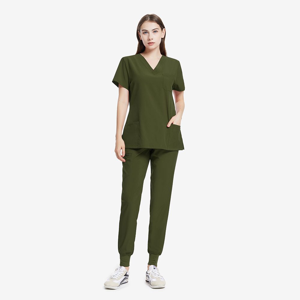 Valiant Tea Leaf Olive Green Scrubs Supplier — view 1