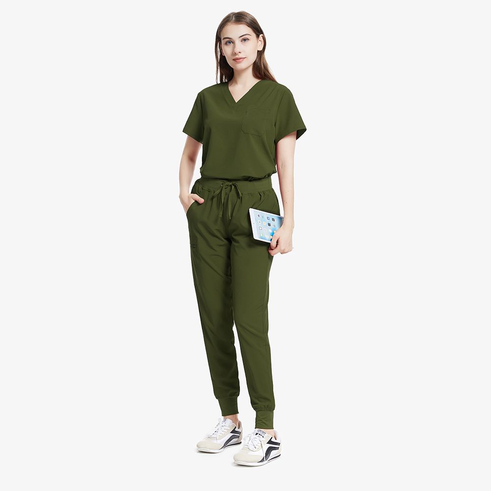 Valiant Tea Leaf Olive Green Scrubs Supplier — view 3