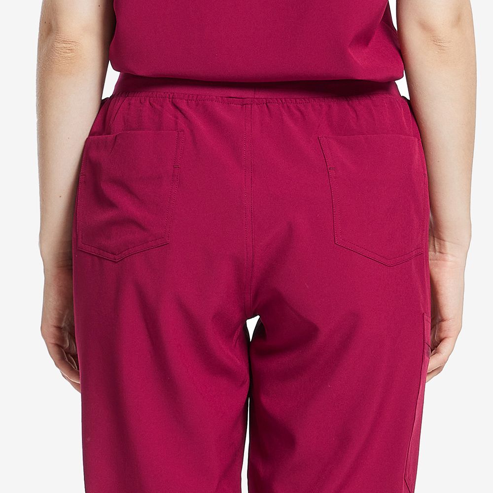 Valiant Rose Red Scrubs Set Wholesale — view 2